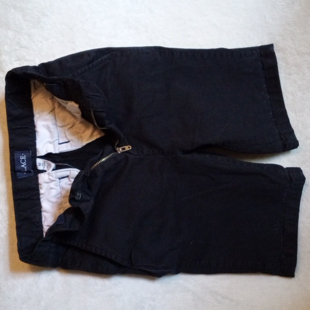 Boys size 10 slim black shorts